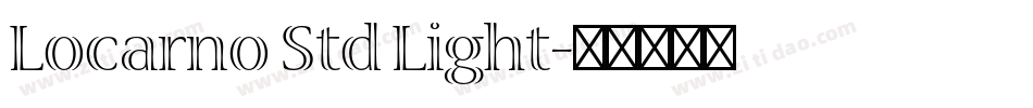 Locarno Std Light字体转换